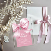 Rosa band bebis flickan elegant baby shower