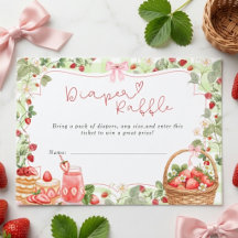 Rosa band Berry söta jordgubbar Baby Shower