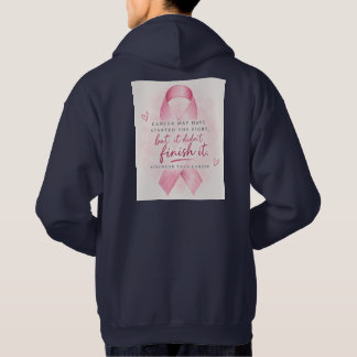 Rosa band bröstcancer medvetenhet hoodie