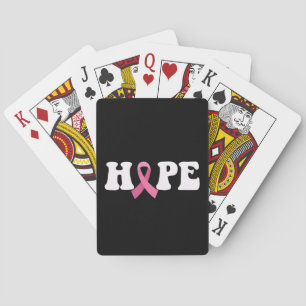 Rosa band cancer medvetenhet bröstcancer hopp casinokort