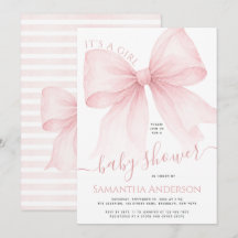 Rosa band Coquette Bebis flicka Shower