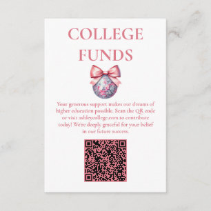 Rosa band Disco boll Examenkalas Tilläggskort
