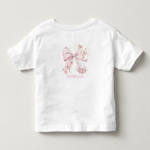 Rosa band fjärilar t shirt