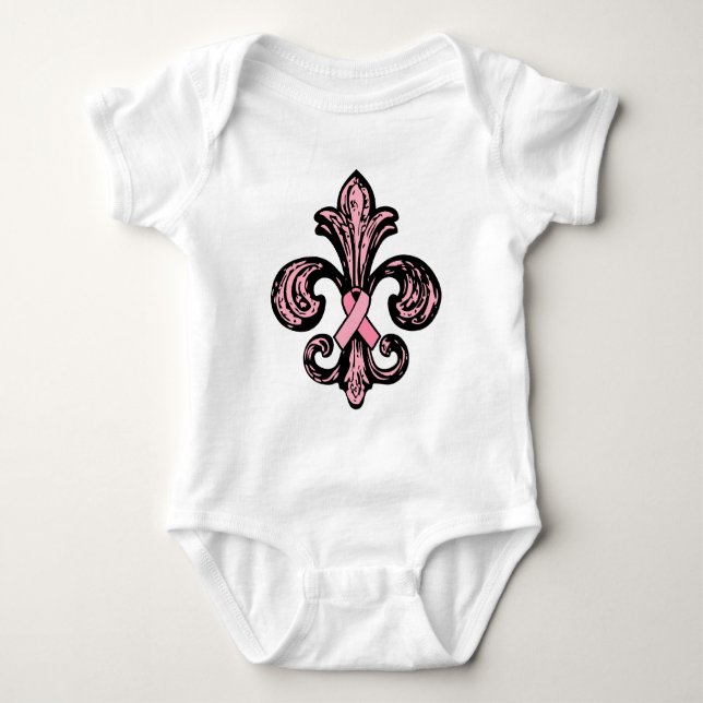 Rosa band Fleur de lis T-shirt (Framsida)