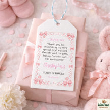 Rosa band flicka baby shower – Söt och rolig fest