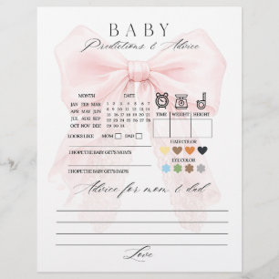 Rosa band flicka Moderna Babyshower-spel