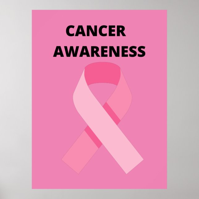rosa - band för att öka medvetenheten om bröstcanc poster (Framsidan)
