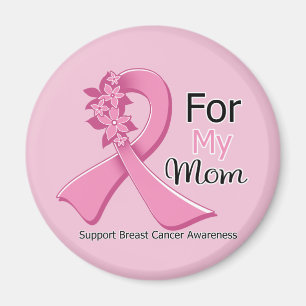 Rosa band för min mamma - bröstcancer magnet