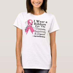 Rosa band för Tribute - bröstcancer Tee Shirt