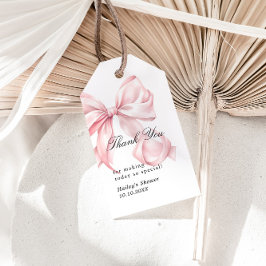 Rosa band hon knutar knuten tack favorit etiketter