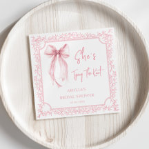 Rosa band hon knyter knuten bröllopsfest