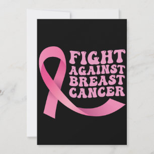 Rosa band kvinnor medvetenhet om bröstcancer inbjudningar