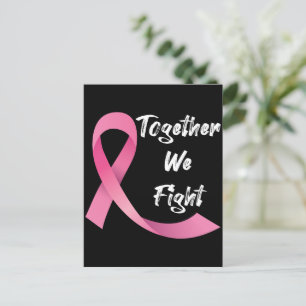 Rosa band kvinnor medvetenhet om bröstcancer  vykort