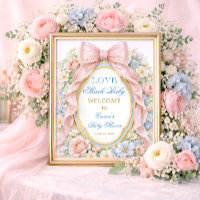 Rosa band Lyckliga babyflicka Babyshower Välkommen