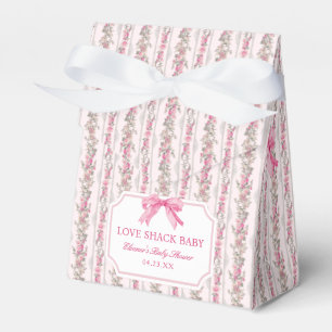 Rosa band Lyckliga koja Baby Shower Flicka Presentaskar