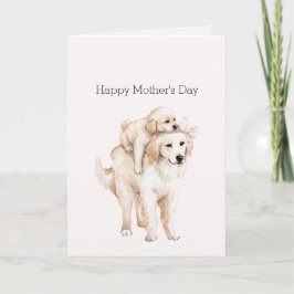 Rosa band mamma mors dag hundar kort