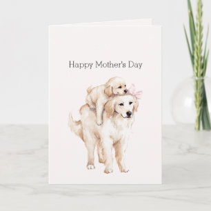 Rosa band mamma mors dag hundar kort
