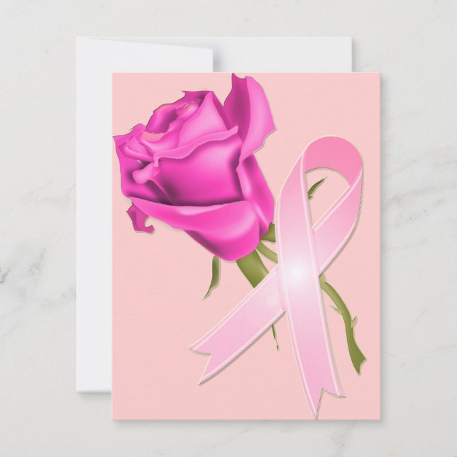 Rosa Band med Ro * Medvetenhet om bröstcancer * (Framsida)