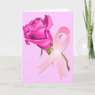 Rosa Band med Ro * Medvetenhet om bröstcancer * Kort