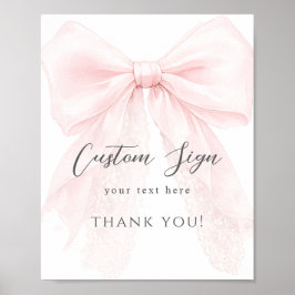 Rosa band modern baby shower flicka  poster