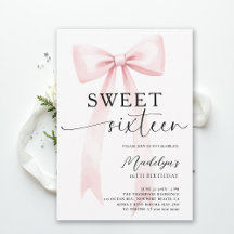 Rosa band modern elegant enkel chic Sweet 16