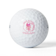 Rosa band monogram golf wives social klubb