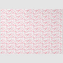 Rosa band och prickar tissuepapper