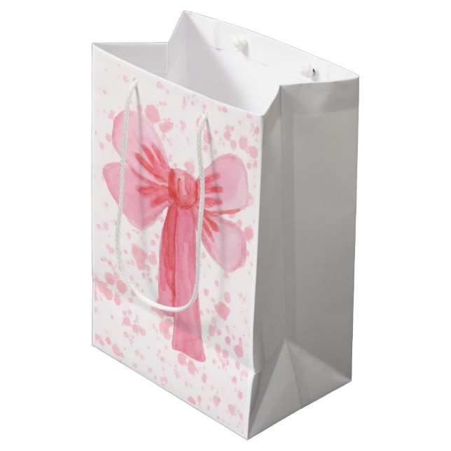 Rosa band papper servett (Framsidan Vinklad)