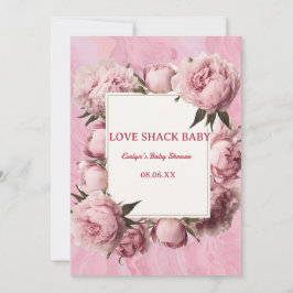 Rosa band presentköpsel Baby Shower Inbjudan – Ele