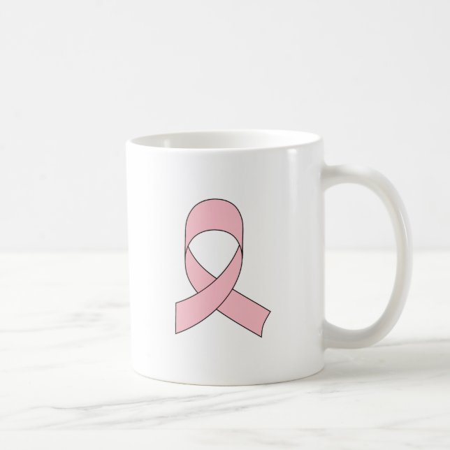 Rosa band ritning kaffemugg (Höger)