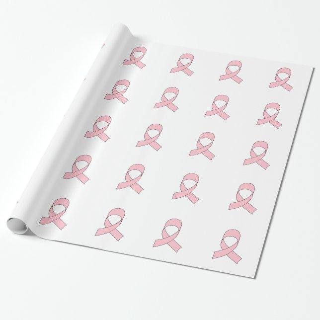Rosa band ritning presentpapper (Utrullad)