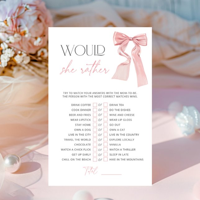 Rosa band skulle hellre vara baby shower-spel (Skapare uppladdad)