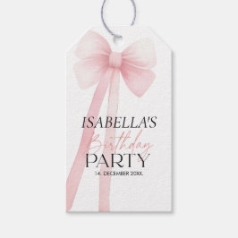 Rosa band tack presentetikett