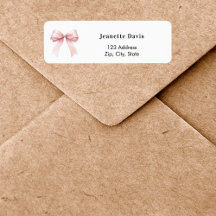 Rosa band vit returadress
