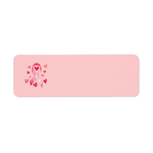 ROSA BANDadressetiketter Returadress Etikett