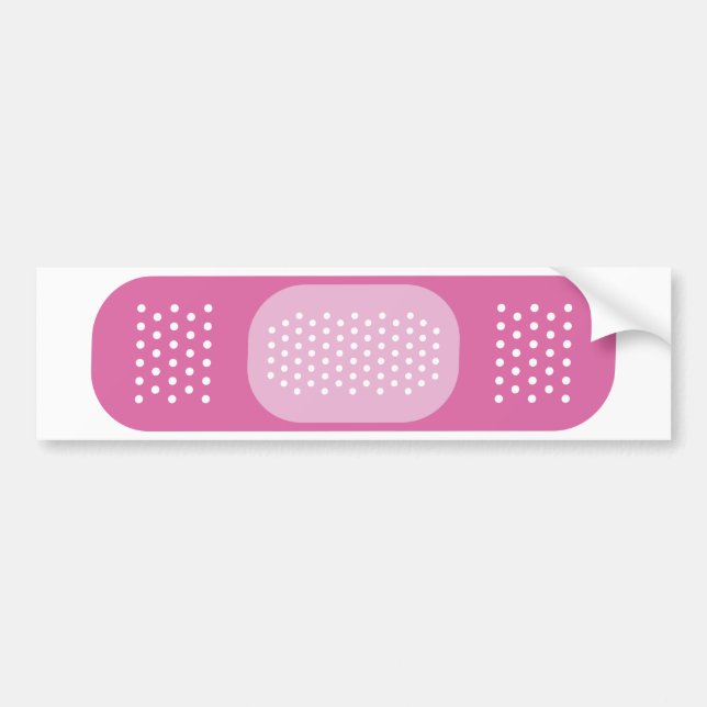 Rosa Bandage Bildekal (Framsidan)