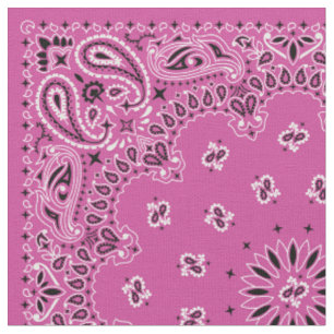 Rosa Bandana Fabric Tyg