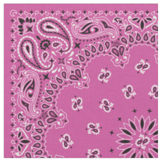 Rosa Bandana Fabric Tyg
