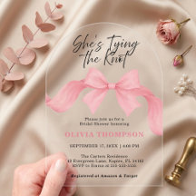 Rosa bandbåge Hon knyter knuten Bröllopsfest med g