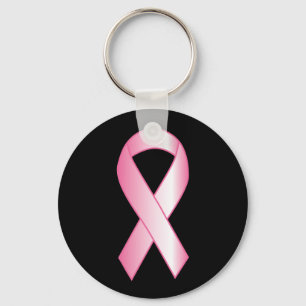 Rosa bandbröstcancerforskning nyckelring
