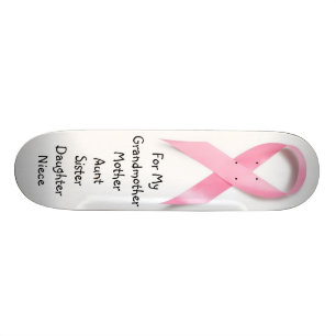 ROSA BANDBRÖSTCANCERMEDVETENHET: SKATEBOARD BRÄDA 20,5 CM