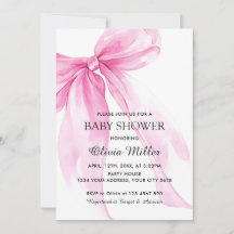 Rosa banderoll baby shower