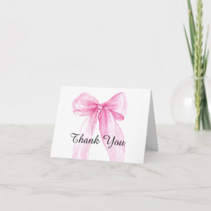 Rosa banderoll baby shower tack kort