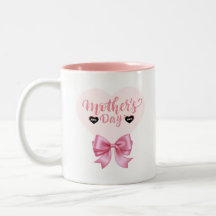 Rosa banderoll Glad mors dag kaffemugg