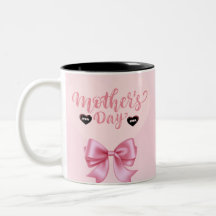 Rosa banderoll Glad mors dag kaffemugge