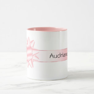 Rosa banderoll mugg