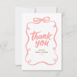 Rosa banderoll Rosa bröllopsfest Tack Kort