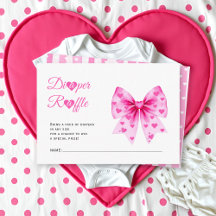 Rosa bandet Sweetheart blöja lotteri flicka baby s