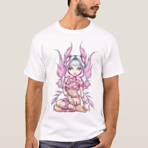 Rosa bandfeskjorta tee shirt