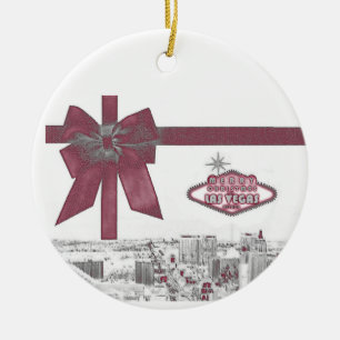 ROSA bandgod jul från Las Vegas Ornamen Julgransprydnad Keramik